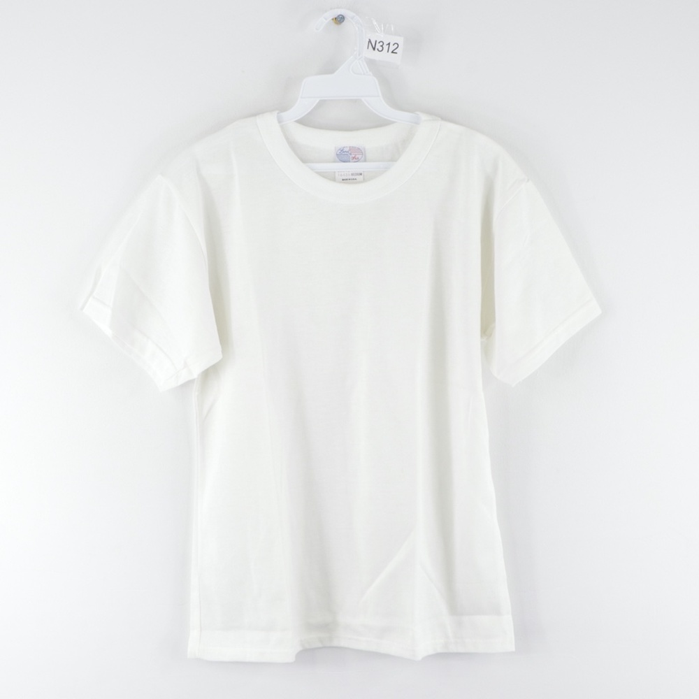 NOS Vtg 70s Land N Sea Blank Rockabilly T Shirt